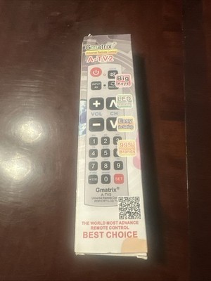 Gmatrix Big Button Universal Remote Control - A-TV2 Big Keys