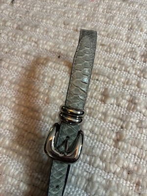 Vintage Genuine Snake Skin Belt Made Expressly for Leather Shop