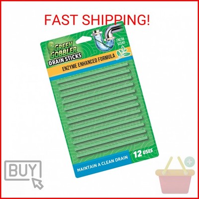 Green Gobbler Drain Cleaner and Deodorizer Sticks with Enzymes - Maintain a Clea