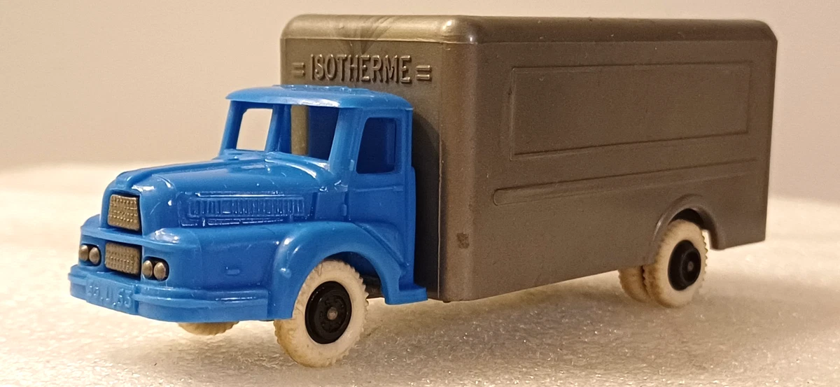 Miniature Camion Fourgon Unic – Bonux – Bleu Pâle Et Rouge – Échelle 1/90 – Occasion