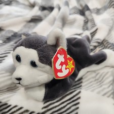 1996, Ty Beanie Baby Nanook the Husky Retired. RARE with Tag Errors Style 4104