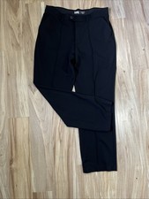 Women  s Dress Pants Size 14 Black Stretch LEE Regular Fit Straight Leg Mid Rise