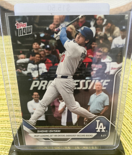 2025 Topps Now, Shohei Ohtani, #221, MLB Leding 20th HR, Dodgers Record Book