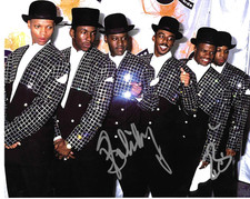 * NEW EDITION * signed 8x10 photo * BOBBY BROWN & RICKY BELL * COA *