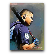 Gary Sanchez #6 Art Card Limited 31/50 Edward Vela Signed (New York Yankees)