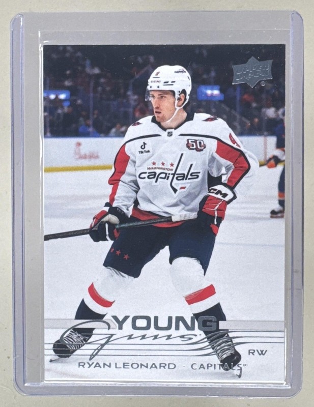 Ryan Leonard 2025 Upper Deck Series 1 #238 Rookie Young Guns RC