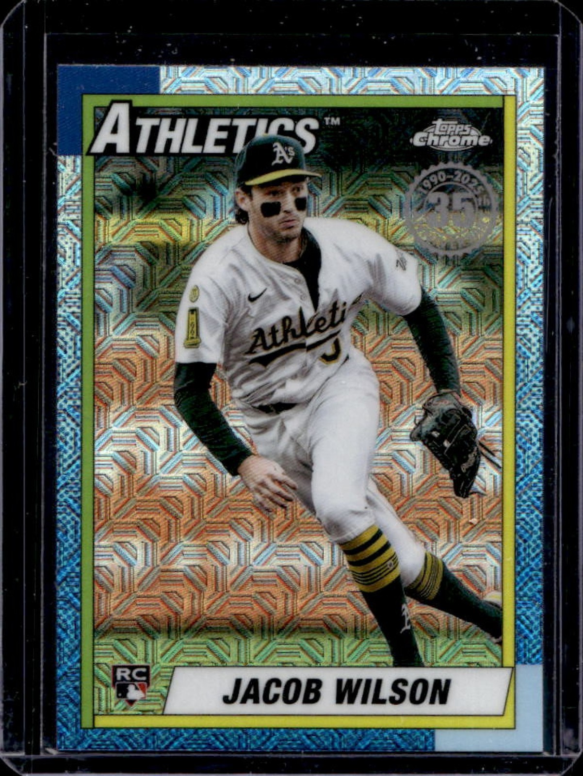 2025 Topps Update Jacob Wilson Silver Pack 1990 Chrome RC #U90C-67 Athletics