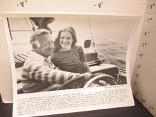 TV promo photo 1977 Walter Cronkite Kathy Cronkite boat McCall's magazine