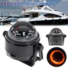 Luce LED Bussola Marina con Supporto per Vela Nave Veicolo Barca Navigazione