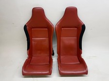 GENUINE LOTUS ELISE EXIGE S1 RED LEATHER SEATS vx220 mx5