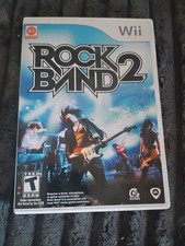 Rock Band 2 Nintendo Wii Game Complete CIB Manual Tested