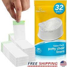 Disposable Potty Chair Liners Toddlers 32 Pack Leak Proof Sanitary Bags New