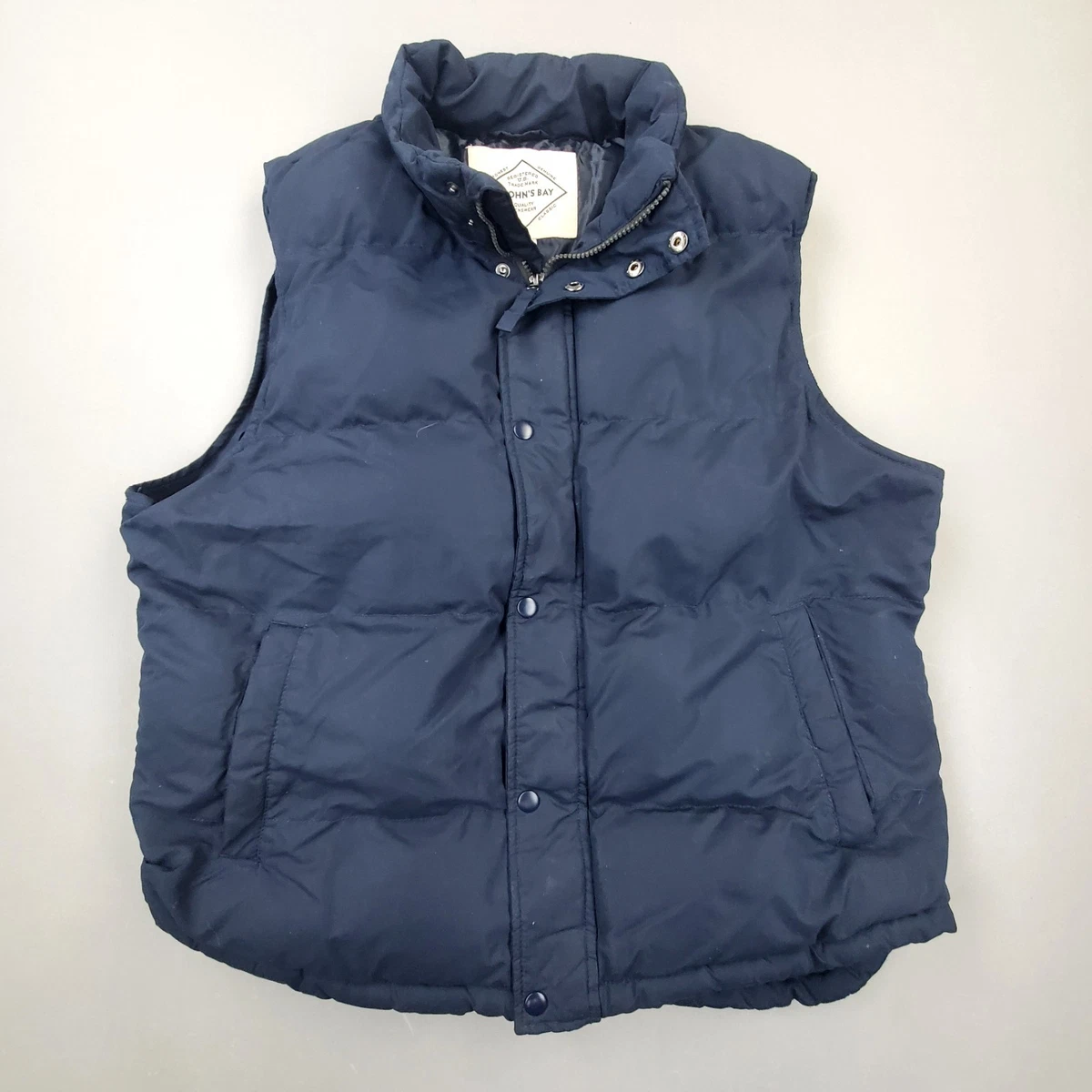 Gilet Matelassé St. John's Bay Homme Marron, Taille M, Neuf Avec étiquettes