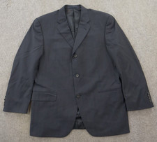 Burberry Suit Jacket Blazer Mens 42 S Blue Striped Wool 3 Button