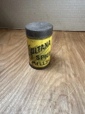 A & P Mustard Antique Advertising Spice Tin  1900’s Sultana Spice Mills