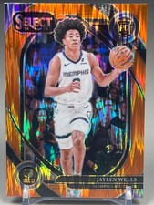 2024 Select Jaylen Wells #267 Rookie Courtside Flash Orange Prizm - RC Grizzlies