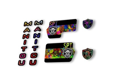 Manitou Circus Sport 2020 Gabel Federung Aufkleber Kit Sticker Set Oil Slick