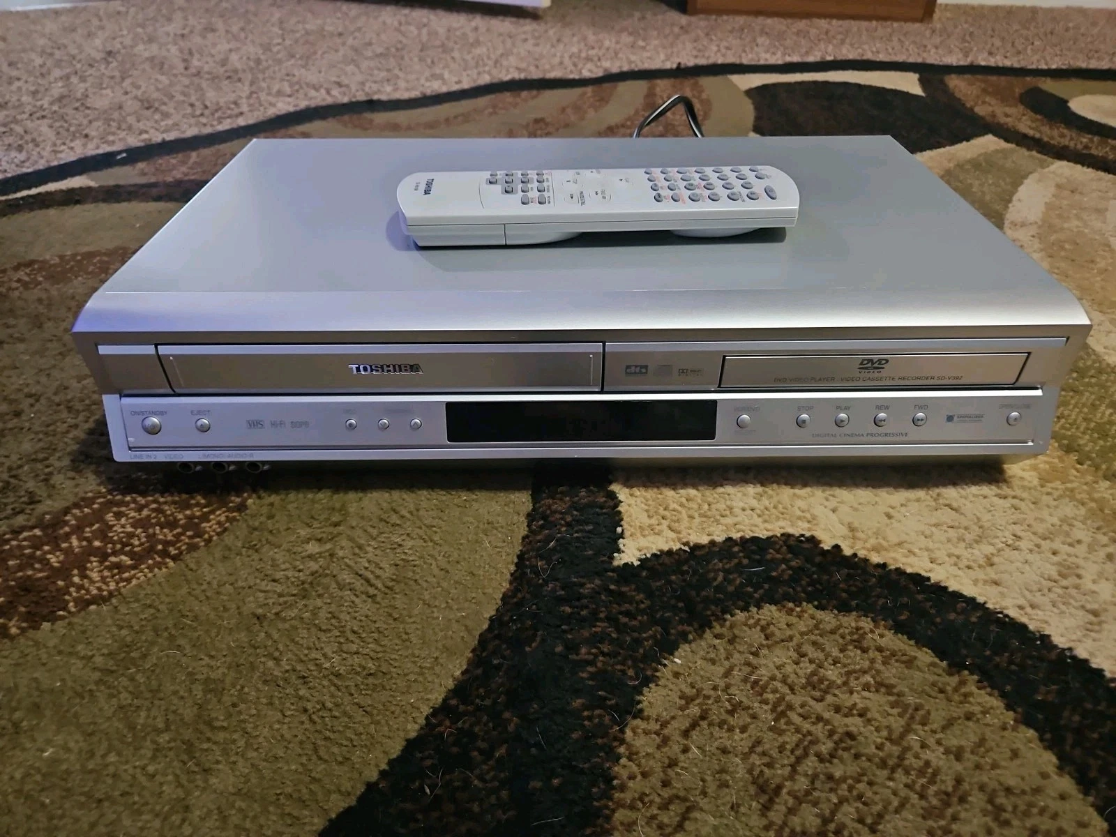 Toshiba SD-V392 DVD VCR Combo Player VHS Recorder w/ Remote — VCR Works