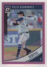 2018 Panini Donruss Optic Pink Prizm Felix Hernandez #140 hg6
