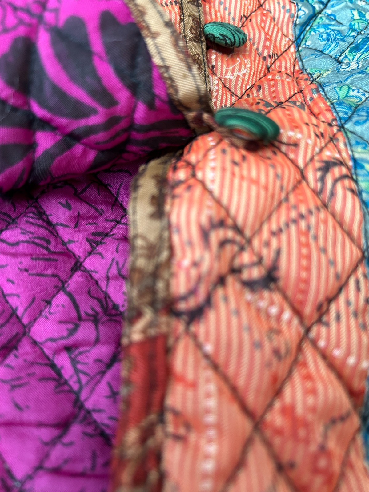 Sacred Threads Patchwork Quilted Jacket Women's S… - image 10