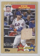 2022 Series 2 1987 Topps Baseball All-Star Relics Pete Alonso #87ASR-PA 1cc0