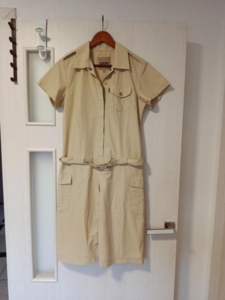 Women Aigle Dress Beige Cotton 40