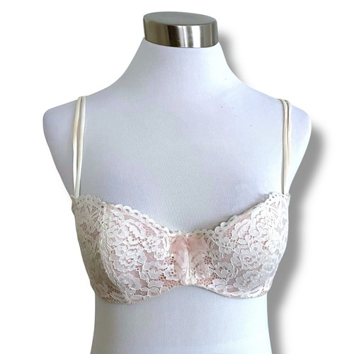 B. Tempt'd by Wacoal 36B BH Vanilla Ivory Ciao Bella Balconette Spitze 953144 - Bild 2 von 9
