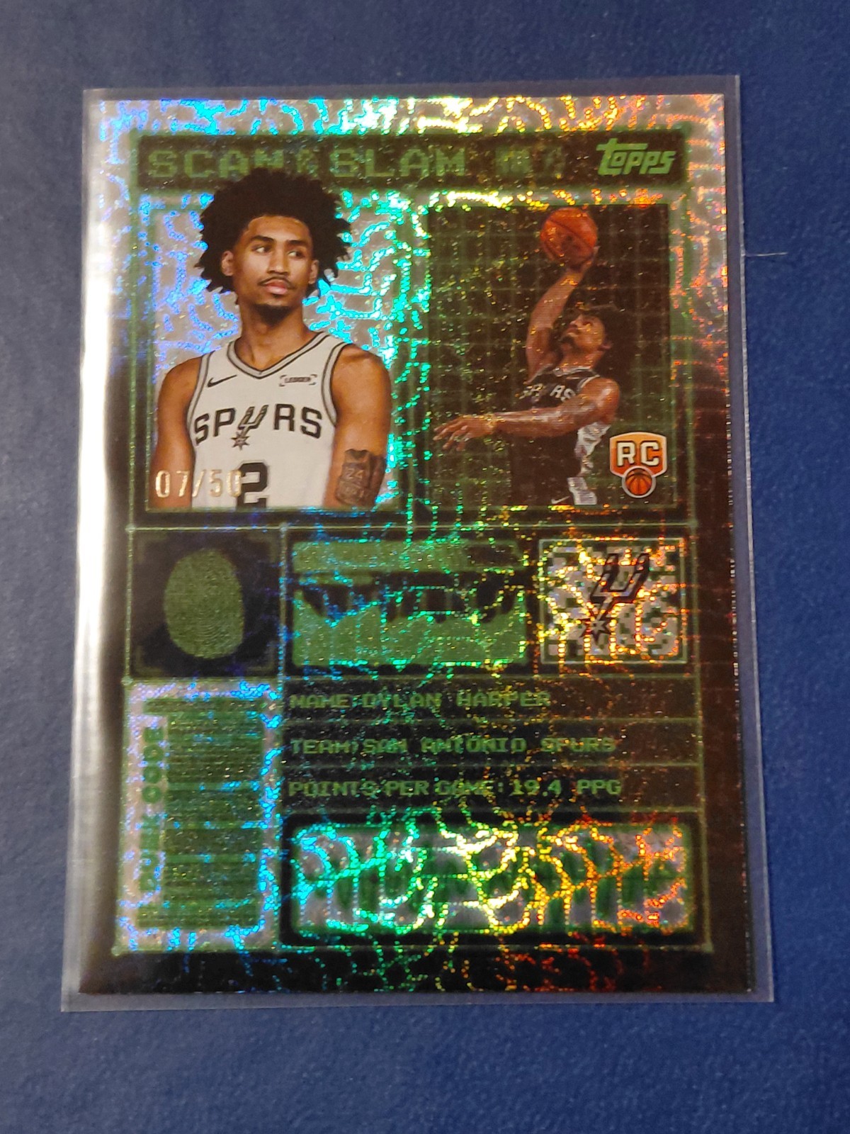 2025-26 Topps Basketball Dylan Harper Scan And Slam Flash #7/50 #SS-27 RC