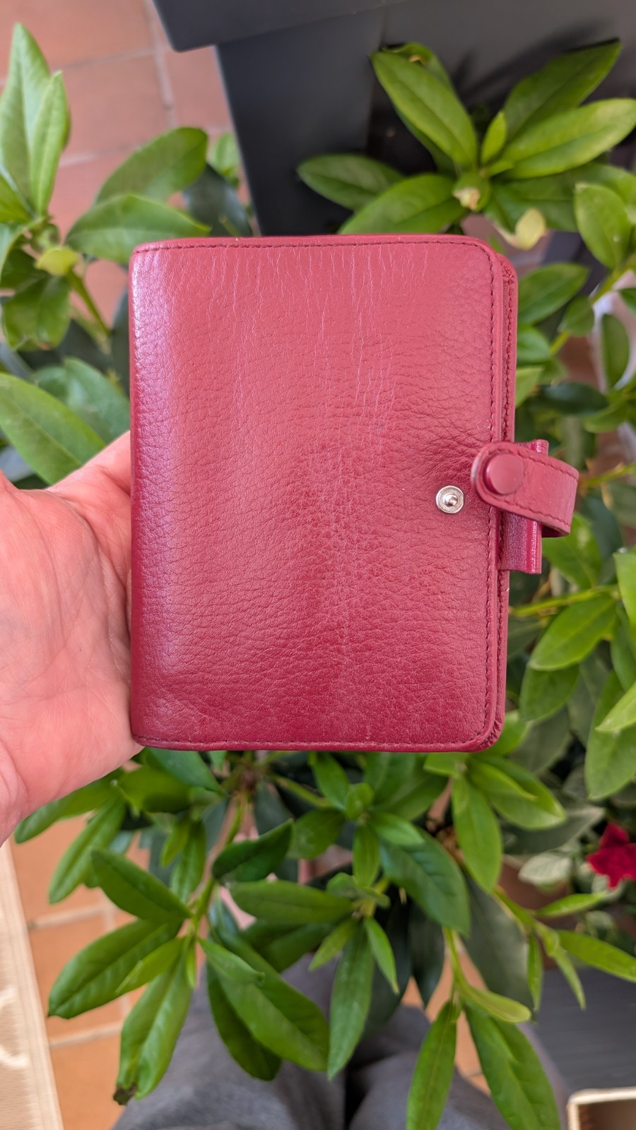 Filofax Kensington Pocket Burgunder Top Zustand