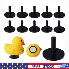 "10pcs Jeep Dashboard Rubber Duck Holders 2024 with Secure Lock Ring Mounts"