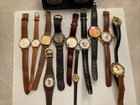 Vintage Disney Mickey Mouse Watches UNTESTED Lot of 12 & 2 Boxes
