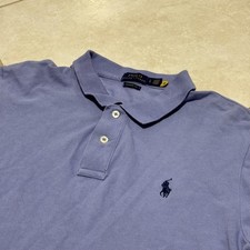Polo Ralph Lauren Polo Shirt Mens Large Purple Classic Fit Embroidered Pony