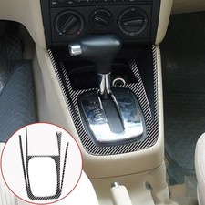 Carbon Fiber Console Gear Shift Panel Trim For Vw Golf 4 Gti Jetta Mk4 1999-2004