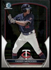Yasser Mercedes #BCP-202 2023 Bowman Chrome Prospects Minnesota Twins NM