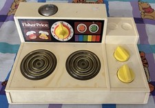 Vtg Fisher Price Fun W/Food Stove Top Glow Magic Burners