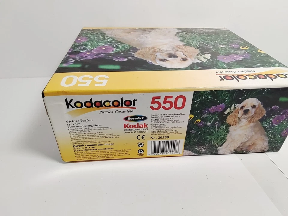 "Rompecabezas Kodacolor Cocker Spaniel 550 piezas 13x19"""  Foto 2 de 3