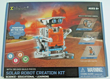 NEW, Solar Robot Creation Building Kit, 190 pcs, 12 Diff Robots, Ages 8 STEM