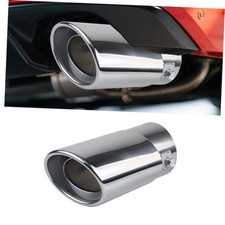 Stainless Steel Car Exhaust Tip Muffler Exhaust Adjustable Style 1 Straight