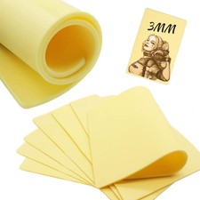 6pcs Tattoo Practice Skin 12x8" 3mm Thick Soft Silicone Fake Skin