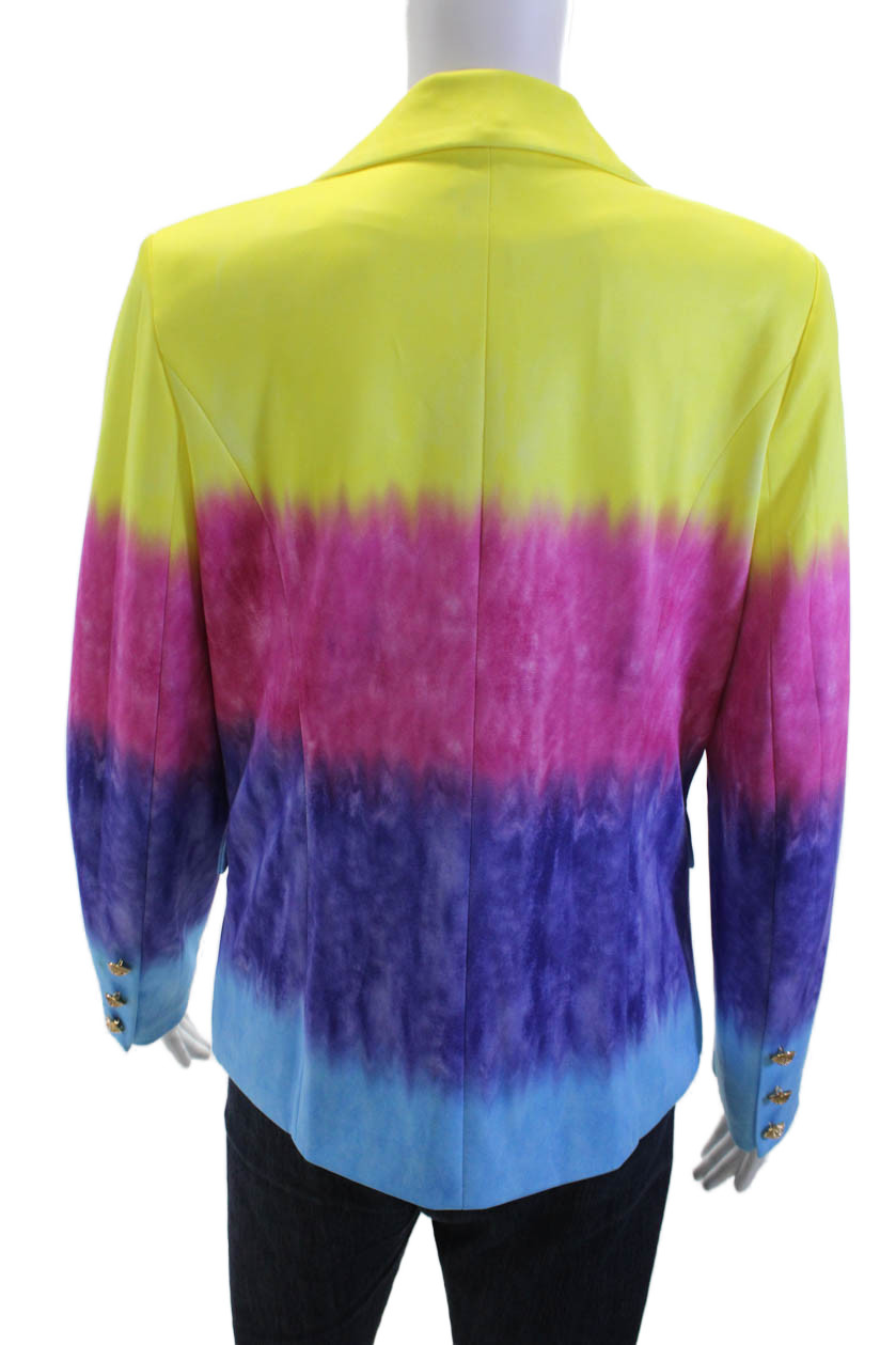 Lioness Women Yellow Collared Long Sleeve Blazer Size S