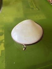 Vintage Handmade Clam Shell Coin Purse 1950  s Souvenir
