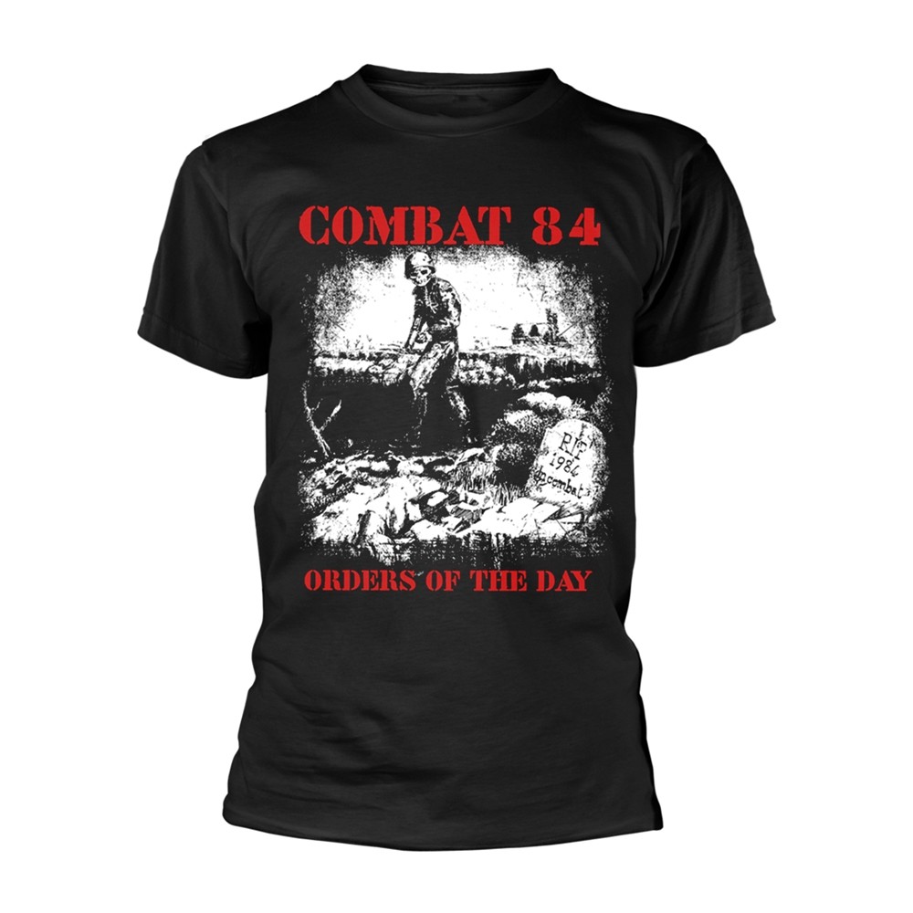 COMBAT 84 - ОРДЕНА ДНЯ (ЧЕРНЫЙ) ЧЕРНАЯ футболка маленького размера