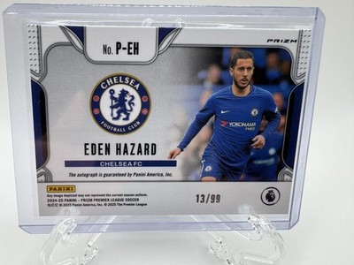 2024-25 Panini Prizm EPL Eden Hazard /99 Auto Silver Penmanship #P