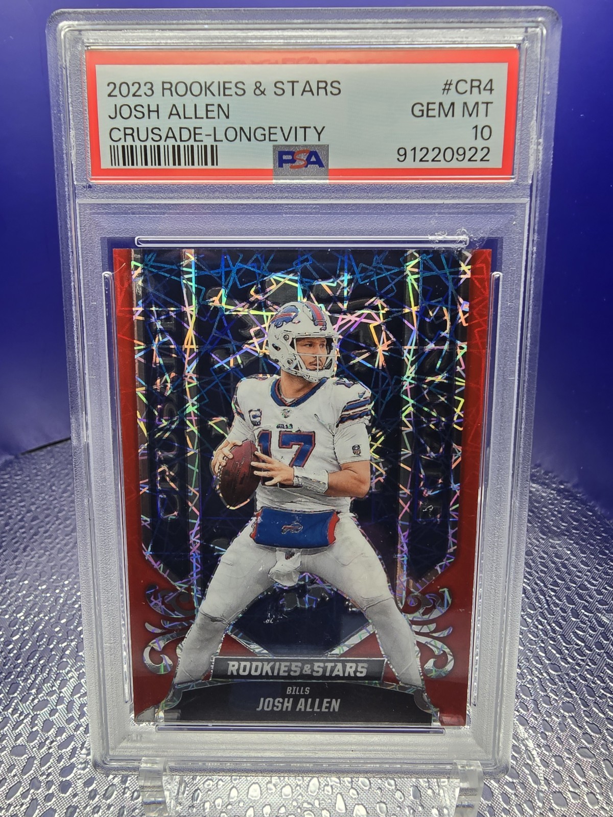 2023 Panini Rookies & Stars Josh Allen Longevity Crusade PSA 10 GEM MINT view 1