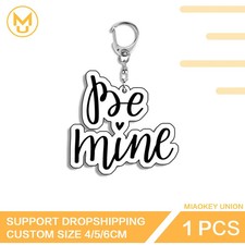 Artistic Key Holder Phrase Be Mine Hand Words Vector For Blind Box Toy F...