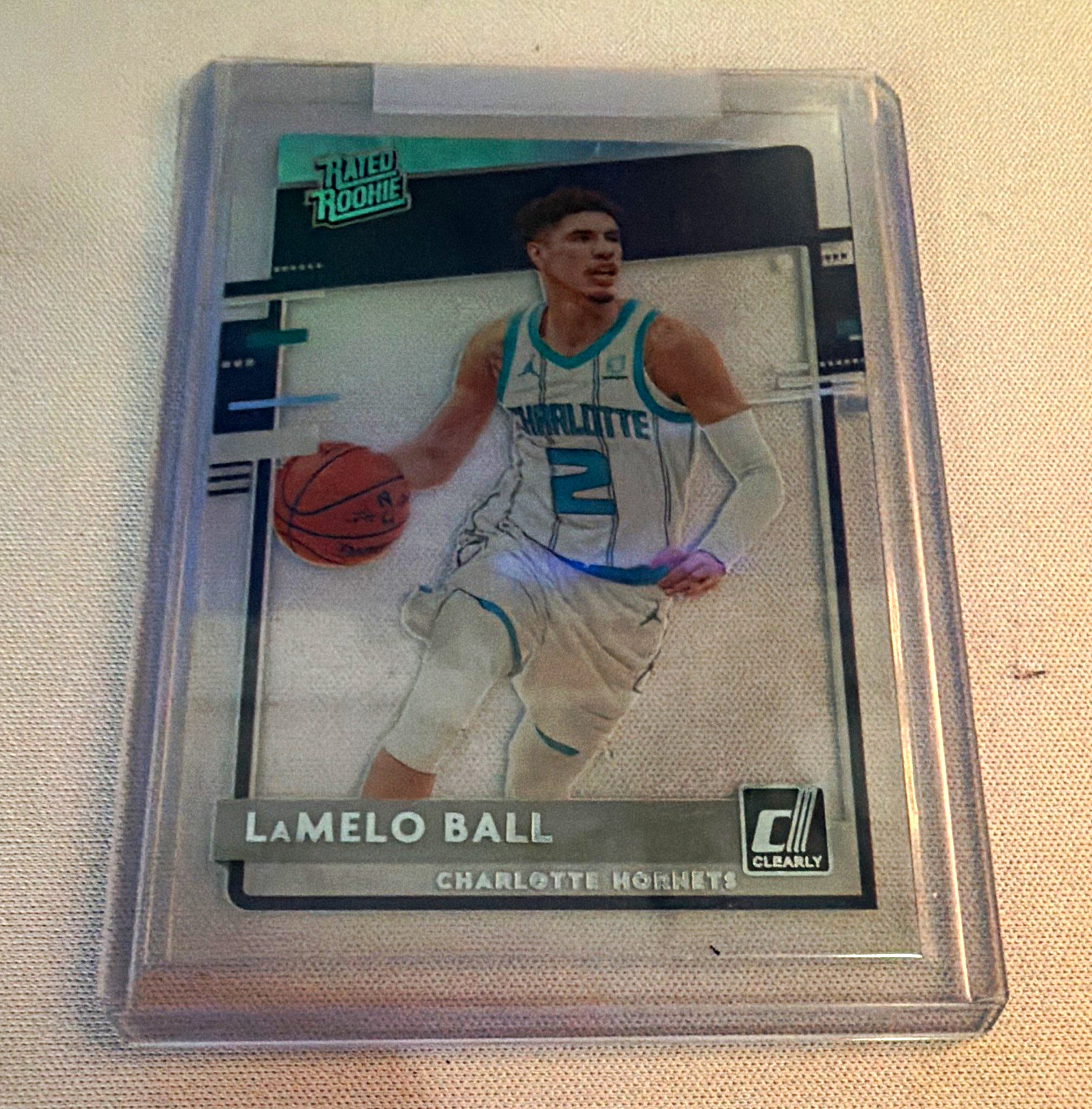Panini 2020-21 Clearly Donruss Rated Rookie LaMelo Ball Hornets #87 RC
