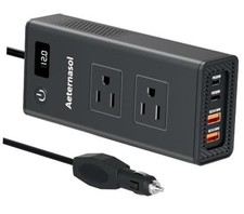 200W Portable 12V to 110v Car Charger Power Inverters for Vehicles  36W USB