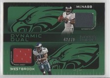 2009 Topps Unique Dynamic Dual Relics 42/79 Donovan McNabb Brian Westbrook 10xd