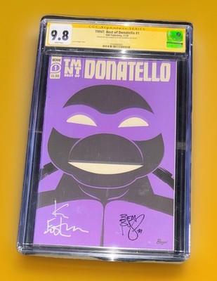 TMNT: BEST OF DONATELLO #1 CGC 9.8 SS IDW SIGNED K EASTMAN, B Bishop