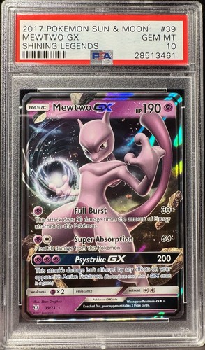 Mewtwo-GX graded PSA 10 for sale on eBay